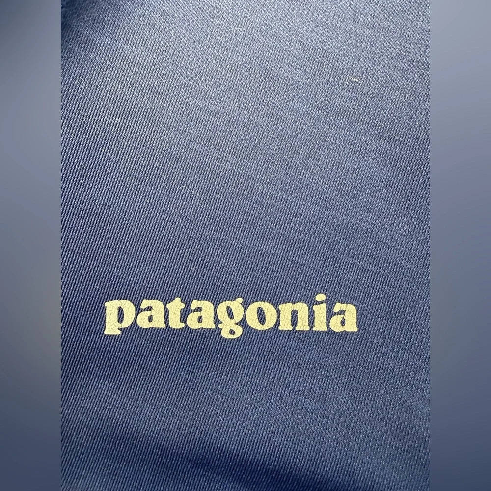 Patagonia women’s Royal Blue Leggings with Black Panels size large
